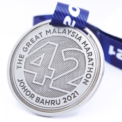 Fast Delivery Zinc Alloy Malaysia Marathon medal