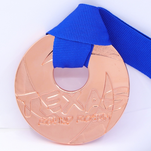 Print Logo Ribbon With TEXAS Taekwondo Medals