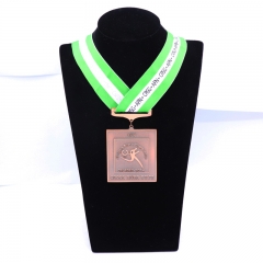 Custom Nigeria Athletics Square Marathon medal
