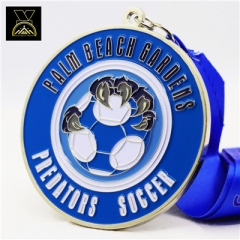 Manufacturer Custom soccer football Metal Medal