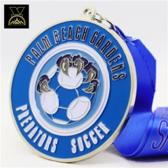 Manufacturer Custom soccer football Metal Medal