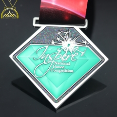 New Design Custom School Medals Dance Custom Glitter Medal