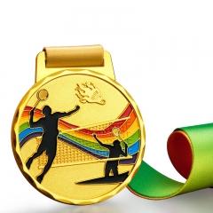 Custom Manufacturer Metal Tennis Badminton Medals
